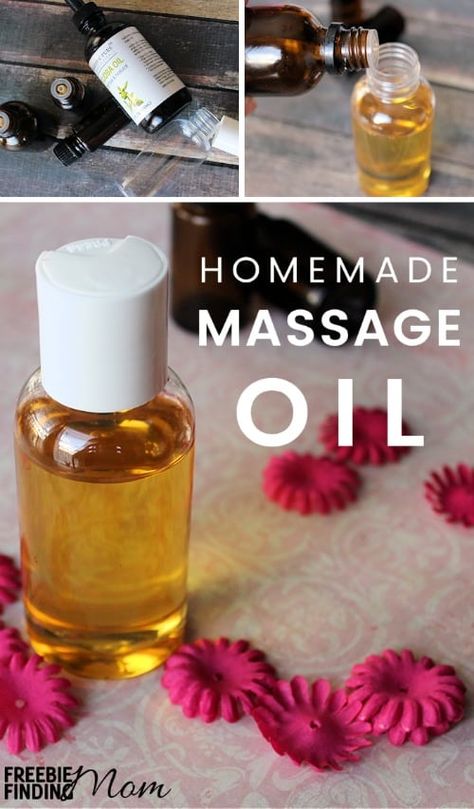 Homemade Massage Oil Recipe Body Massage Oil Recipe, How To Make Massage Oil, Homemade Massage Oil Recipes, Diy Massage Oil Recipes, Massage Oil Recipe, Homemade Massage Oil, Natural Lube, Massage Oils Recipe, Diy Massage Oil