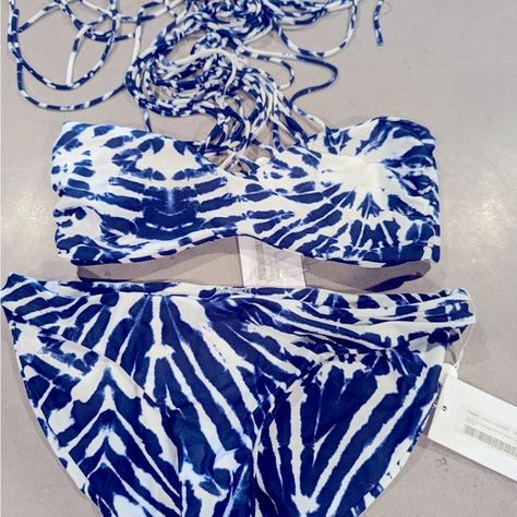 NWOTMIKOH SWIM懶MACRAME TIE DYE HALTER TOP BIKINI SET Ark Swimwear, Designer Swimsuit, Mikoh Swim, Monday Swimwear, Realisation Par, Verge Girl, Beach Riot, Swimsuit Design, Beach Bunny