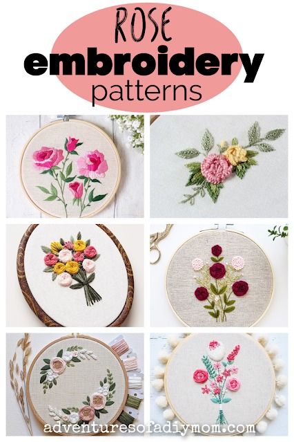 Stitch up a beautiful rose embroidery project. With over 25 project ideas to choose from, there is sure to be one (or several) projects you just can't wait to make. Embroidery Patterns For Beginners, Potato Rolls Recipe, Rose Embroidery Pattern, Hand Embroidery Ideas, Potato Rolls, Diy Mom, Best Craft Ideas, White And Pink Roses, Christmas Embroidery Patterns