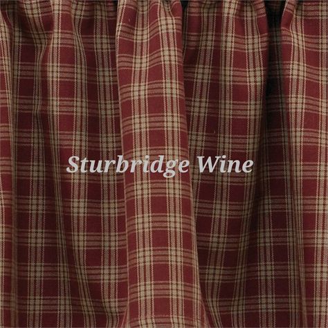 Swag Curtains, Plaid Curtains, Wide Curtains, Tier Curtains, Country Curtains, Homespun Fabric, Park Designs, Parking Design, Wine Collection