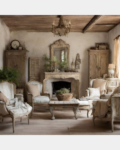 Fall Elegance the Provençal Way: A Guide-Manoir Shabby Chic Dining Room, Italian Home Decor, French Interiors, Farmhouse Inspiration, Cottage Farmhouse, French Interior, French Farmhouse, Decorating Coffee Tables, French Country