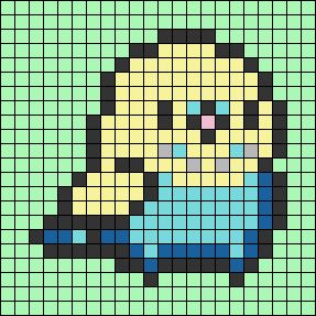 Alpha pattern #137040 variation #280233 | BraceletBook Parakeet Bird, Budgie Parakeet, Kandi Patterns, Minecraft Pixel Art, Pixel Art Pattern, Alpha Pattern, Tapestry Crochet, Alpha Patterns, Perler Bead