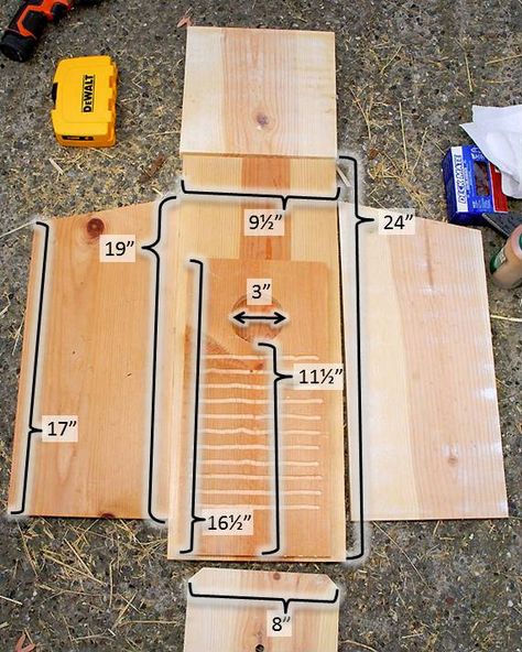 Owl Box Parts Owl House Plans, Owl Boxes, Owl Nest Box, Bat House Plans, Owl Nest, Birdhouse Plans, Nest Boxes, Homemade Bird Houses, Owl Box