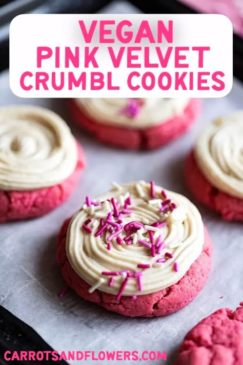 Crumbl Cookies, Vegan Baking Recipes, Plant Based Desserts, Vegan Cookies Recipes, Vegan Bakery, Dairy Free Dessert, Vegan Dessert Recipes, Vegan Treats, Vegan Cake