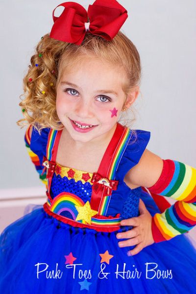 Rainbow Brite Costume, Tutu Dress Costumes, 4t Dress, Pink Toes, Girls Overalls, Rainbow Bright, Rainbow Brite, Birthday Tutu, Girls Denim