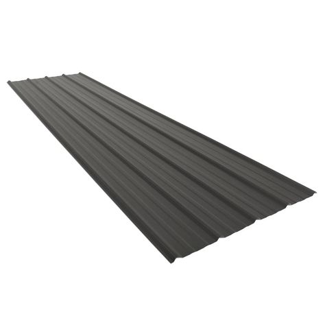 MasterRib is Union Corrugating’s most popular metal roofing panel and is an industry leader in strength and durability. This versatile metal roofing panel features classic looks and is used in a wide range of roofing and sidewall applications, including residential, commercial, post-frame and agricultural. MasterRib is designed with extra wide ribs to increase strength and ease handling and installation. Another unique feature of the MasterRib panel is the extra large siphoning channel under the Charcoal Gray Metal Roof, Gray Metal Roof, Galvalume Roof, Steel Roof Panels, Metal Roof Panels, Steel Roof, Metal Roofing, Roof Panels, Roofing Materials