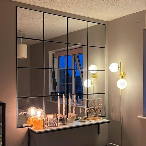 Individual Square Mirrors, Ikea Mirrors, Mirrors Diy, Diy Mirror Wall, Square Mirrors, Ikea Mirror, Small Mirror, Square Mirror, Small Mirrors