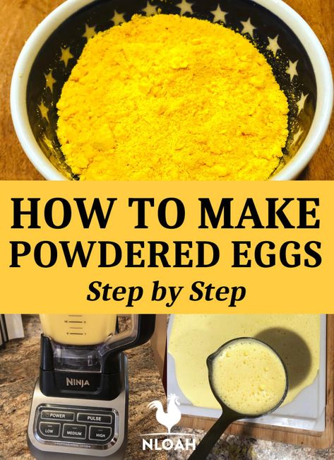 How Do You Dehydrate Eggs, How To Make Powdered Eggs, Egg Powder Recipes, Canned Eggs Recipe, Dehydrator Recipes Backpacking, Bushcraft Recipes, Dehydrated Eggs, Dehydrated Recipes, Dehydrating Recipes