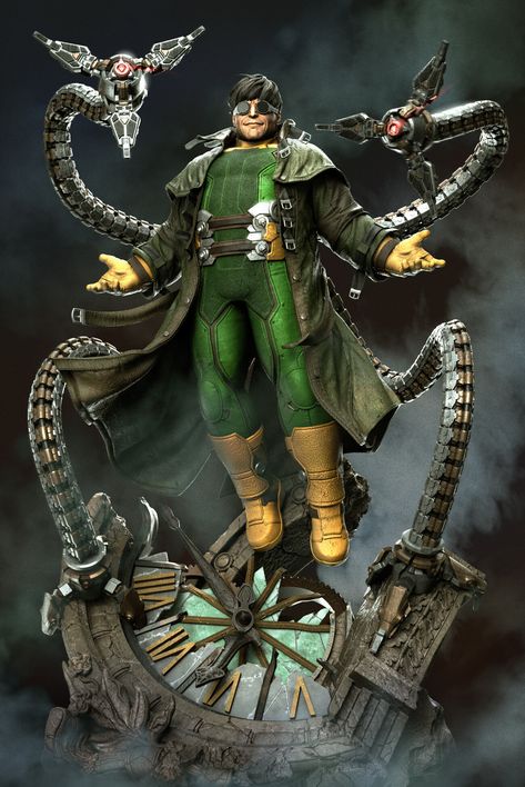 ArtStation - Doc Ock - Personal Work Mcu Art, Spider Man Series, Doctor Octopus, Doc Ock, Character Statue, Marvel Tattoos, Comic Villains, Marvel Collectibles, Toy Photography