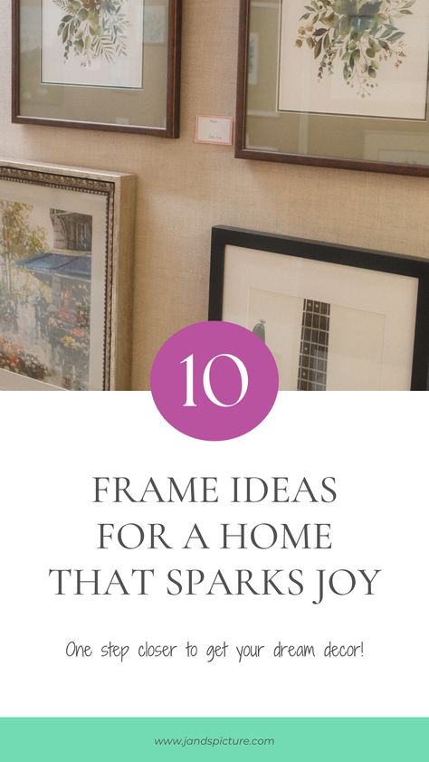 Looking for a way to elevate your space and spark joy? Discover how the right frame can transform your favorite memories into eye-catching art! From sleek modern designs to rustic charm, there’s a perfect option for every style. Ready to create your joyful oasis? Explore the possibilities with Custom Framing Experts today and let your walls tell your unique story! Picture Framing Business, S Picture, Frame Ideas, Picture Framing, Photo Restoration, Sparks Joy, Custom Picture Frame, 10 Frame, Spark Joy