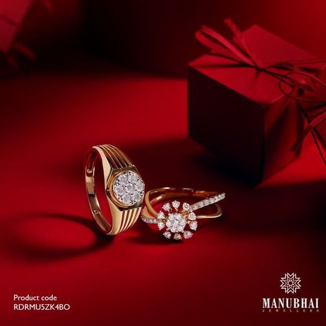 Borivali Mumbai, Indian Engagement Ring, Indian Wedding Rings, Couple Rings Gold, Manubhai Jewellers, Engagement Ring For Him, Mens Ring Designs, Couple Ring Design, Rings Couple