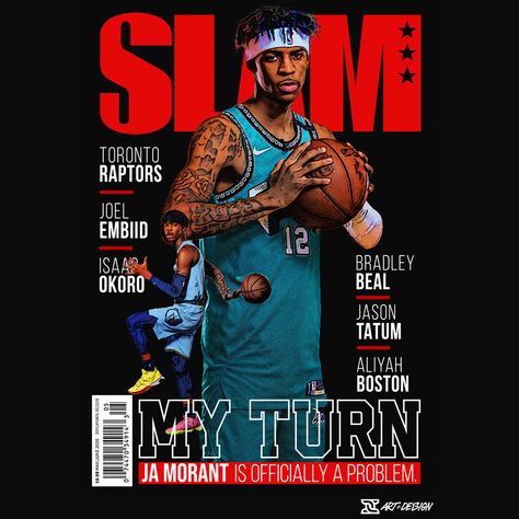 Slam Cover, Fifa Teams, Slam Magazine, Press Printing, Heat Press Printing, Memphis Grizzlies, Nba Teams, Dtg Printing, Team Shirts