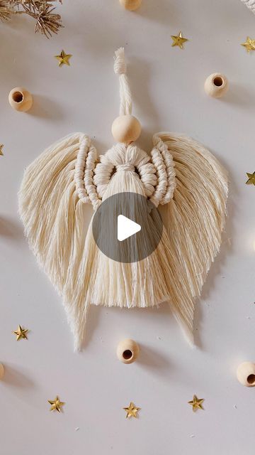 Macrame Angels Diy, Angel Ornaments To Make, Macrame Angel Diy, Macrame Angel Tutorial, Macrame Angel Ornament, Macrame Angels, Angel Ornaments Diy, Easy Diy Macrame, Angel Diy