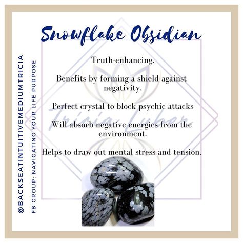 Snow Flake Obsidian Stone Meaning, Snow Obsidian Meaning, Snowflake Obsidian Meaning, Snowflake Meaning, Snow Obsidian, Crystal Grimoire, Crystal Knowledge, Obsidian Meaning, Snowflake Obsidian Crystal