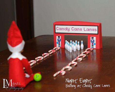 13 - Bowling by LMents Photography, via Flickr Elf On The Shelves, Do It Yourself Decoration, Funny Elf On The Shelf, Awesome Elf On The Shelf Ideas, Elf Magic, Xmas Elf, Elf Antics, Elf Fun, Buddy The Elf