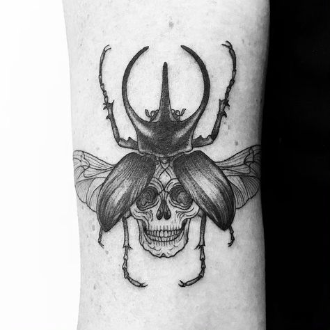 Creepy Beetle Tattoo, Rhinosaurus Beetle Tattoo, Skull Beetle Tattoo, Flying Beetle Tattoo, Beetle Tattoo Side Of Knee, Beatle Tattoo Design, Stag Beetle Tattoo, Beetle Tattoo Design, Beatle Tattoo