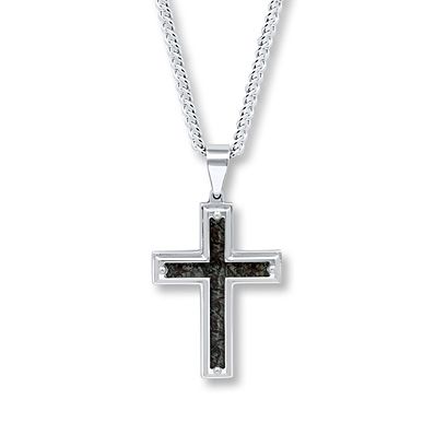 Men's Cross Necklace Stainless Steel Light Eye Shadow, Necklaces Cross, Diamond Cross Necklace, Mens Cross Necklace, Necklace Rope, Cross Necklaces, Camouflage Design, Jewelry Advice, Diamond Cross Necklaces