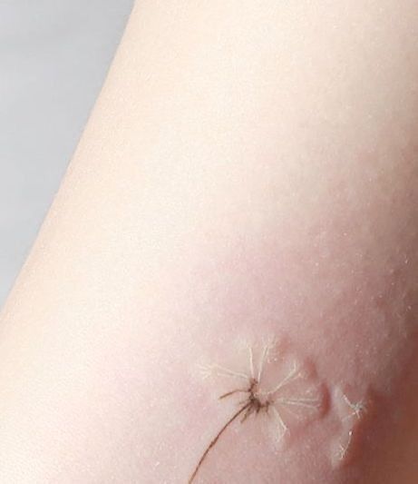 Tato Minimal, Dandelion Tattoo, Delicate Tattoo, Classy Tattoos, Discreet Tattoos, Dainty Tattoos, Subtle Tattoos, White Tattoo, Elegant Tattoos