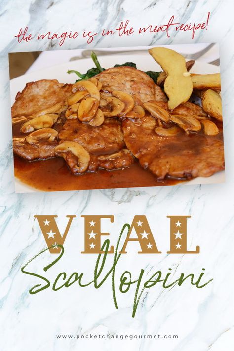 Veal Scallopini Recipes Healthy, Veal Escalope Recipe, Veal Piccata Recipe, Scallopini Recipes, How To Cook Veal, Veal Scallopini Recipes, Veal Cutlet Recipes, Veal Dishes, Veal Roast