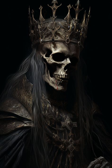 Eternal Sovereign: The Undying King

In the heart of a medieval realm, a king's demise doesn't end his reign.

Crowned in death, he rules from the crypt, a haunting specter of a bygone era.

#aiart #storytelling #movies #videogames #midjourney #aiartcommunity #visualart Hollow Kingdom, Reaper Art, Dungeons And Dragons Decor, Skeleton King, Ghost King, Dark Academia Art, King Painting, Dungeons And Dragons Figures, Dungeon Master Screen