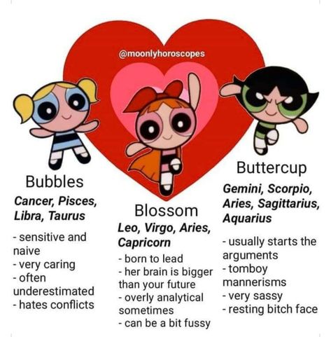 Bubbles Powerpuff, Entj Personality, Infp Personality Type, Powerpuff Girls Cartoon, Taurus And Aquarius, Powerpuff Girls Wallpaper, Zodiac Characters, Intj Personality, Infp Personality