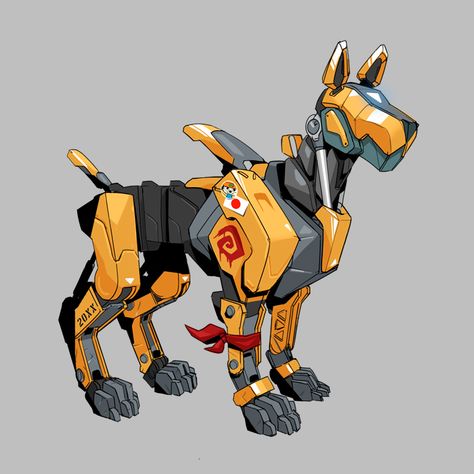 Mechanical Animals, Robot Animal, Robot Dog, Custom Character, Arte Robot, Robot Design, Robot Art, Robots Concept, Robot Concept Art