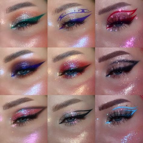 Anastasia🌙 on Instagram: "Goodbye 2022🙊✨️ I definitely won't miss you, and I hope that 2023 is going to be much better🫠✌️" Eyeshadow Looks 2023, Goodbye 2022, Brow Glue, Eyeshadow Blue, I Like Your Hair, Blue Aurora, Rainbow Makeup, Liquid Blush, Dope Makeup