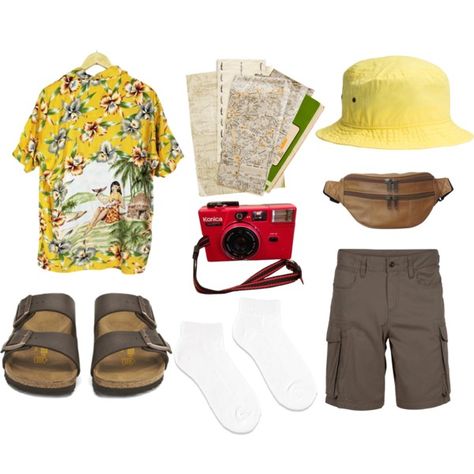 Tourist Costume Ideas, Tacky Tourist Costume, Tourist Halloween Costume, Tourist Costume, Tacky Tourist, Last Minute Halloween Costume Ideas, Orange Dress Outfits, Funny Group Halloween Costumes, Tourist Outfit