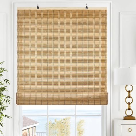 Amazon.com: LazBlinds Cordless Bamboo Blinds, Bamboo Roll Up Shades for Windows, Light Filtering Hanging Window Blinds and Shades for Patio Indoor/Outdoor Porch - Blinds Size: 33 1/5'' W x 72'' H, Petite Rustique : Home & Kitchen Porch Blinds, Shades For Patio, Indoor Outdoor Porch, Window Blinds And Shades, Shades For Windows, Patio Indoor, Cordless Blinds, Bamboo Blinds, Patio Shade