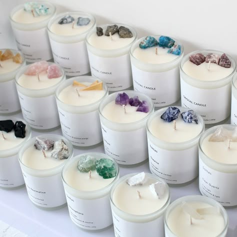 crystal candle luxury scented candle mate glass jar home deco soy wax handmade chakra healing candles with crystals https://m.alibaba.com/product/1600274902528/crystal-candle-luxury-scented-candle-mate.html?__sceneInfo={"cacheTime":"1800000","type":"appDetailShare"} Crystal Small Business, Cristal Candles, Candle Glass Jar Ideas, Spiritual Business Ideas, Candles In Glass Jars, Crystal Notes, Candles With Crystals, Candle Crystal, Gem Candles