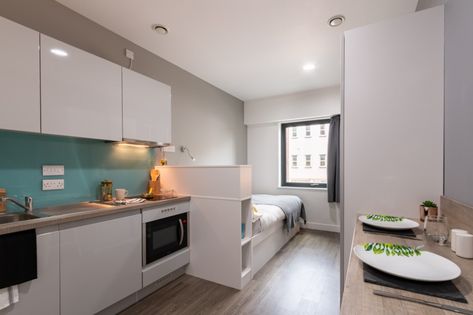 Student Apartment Decor, Studio Type Condo, Shotgun House Interior, Student Hostel, Kingston University, Student Apartment, Strawberry Hill, Interior Design London, Kingston Upon Thames