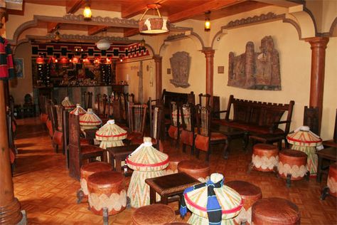 Eyoha Restaurant in Addis Ababa--YUM! Habesha Restaurant, Resturant Interior, Ethiopian Restaurant, Ethiopian Dress, Nightclub Design, House Color Palettes, Addis Ababa, House Architecture, Design Your Dream House