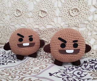 PATRONES AMIGURUMI GRATIS: PATRON GRATIS SHOOKY | BT21 AMIGURUMI 39922 Shooky Bt21, Pola Amigurumi, Kawaii Crochet, Crochet Amigurumi Free, Fun Crochet Projects, Halloween Crochet, Diy Crochet Projects, Knitted Toys, Crochet Patterns Amigurumi