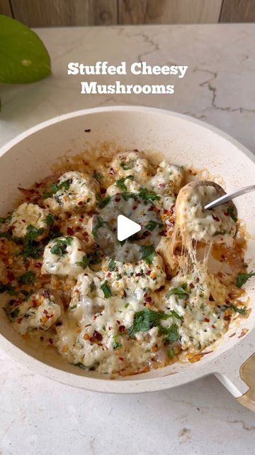 Masterchef Kriti Dhiman on Instagram: "These stuffed Cheesy mushrooms are every mushroom Lover’s dream and obviously one of the hottest / must have snack to serve at your party🍄‍🟫

(Festive Meal Prep - Episode 1 ) 

And for the people who end up spending more time in the kitchen than with their guests , you need this particular recipe 😅🔻
Check out pinned comment for the detailed recipe 

#festive#meal#prep#easy#mushrooms#stuffed#cheesy#healthy#recipes" Mushroom Starters Appetizers, Mushroom Starter Recipes, Cheesy Mushrooms, Mushroom Snacks, Mushroom Starters, Mushrooms Stuffed, Meal Prep Easy, Starters Recipes, Easy Meal Prep