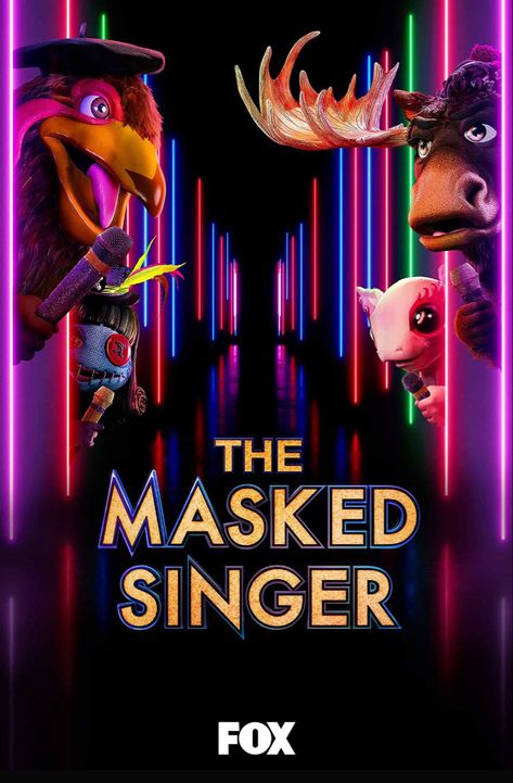 Reality Show Poster, Singing Competition, Ken Jeong, The Masked Singer, Family Music, Jenny Mccarthy, Singing Competitions, Robin Thicke, Nick Cannon