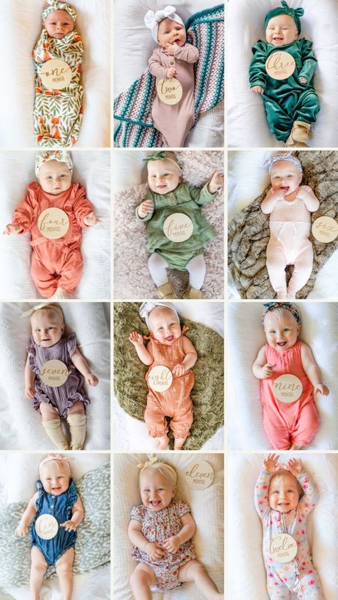 Monthly baby photos in DockATot 1 Month Baby Milestones, Newborn Monthly Photos, Monthly Baby Photography, Simple Photoshoot, 1 Month Baby, First Bday, Baby Milestones Pictures, One Month Baby, Monthly Baby Pictures