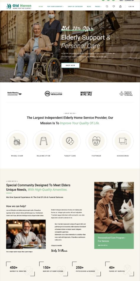 #Home_Care_Website_Design #Aging_Society #Old_Age_Home #Advanced_Typography Home Care Website Design, Medical Ecommerce Web Design, Old Peoples Home, Old Age Home, Aging Society, Therapy Website, Website Design Inspiration Layout, Advanced Typography, Research Poster