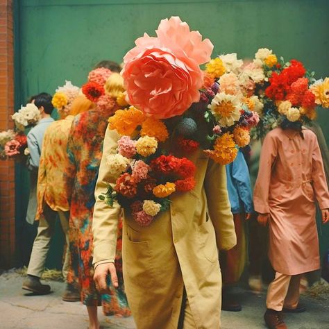 AI hallucinations with flowers by Hana Katoba Plants As People, Flower Editorial, Flower Poetry, Thai Decor, Sculpture Fashion, Vogue Models, Love The Earth, Solo Music, Flower Festival