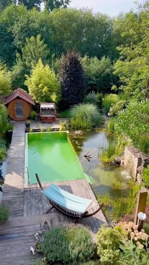 Marc Rémy | 💧🌱 excellent pool and setting ❌ no chlorine . . . . . . Pool by @gartensperling 📷 by @gartensperling #naturalswimmingpool #naturalpool... | Instagram Natural Pools Backyard Swimming Ponds, Natural Pool Ideas, Swim Pond, Pond Pool, Natural Swimming Ponds, Garden Pond Design, Earthship Home, Swimming Pool Hot Tub, Swimming Pond