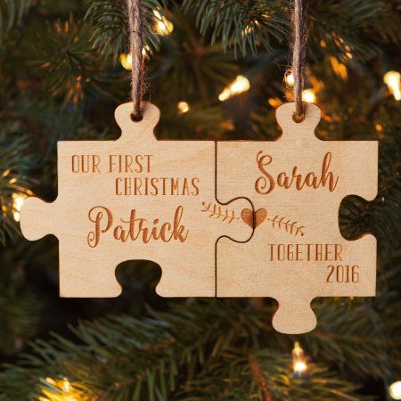 Free Shipping on orders over $35. Buy Our First Christmas Together Personalized Wood Ornament Set at Walmart.com First Christmas Together Ornament, Our First Christmas Together, First Christmas Together, Homemade Christmas Decorations, Christmas Together, Our First Christmas, First Christmas Ornament, Ornament Crafts, Wooden Ornaments