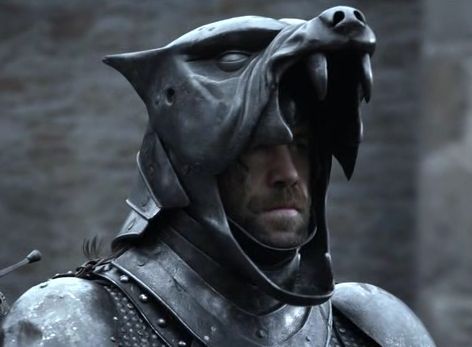 Sandor The Hound arrives in Winterfell fully armored Wolf Helmet, Hound Game Of Thrones, Sandor Clegane, Rory Mccann, Game Of Thrones Costumes, Valar Dohaeris, Game Of Thrones Tv, Hbo Game Of Thrones, The Hound