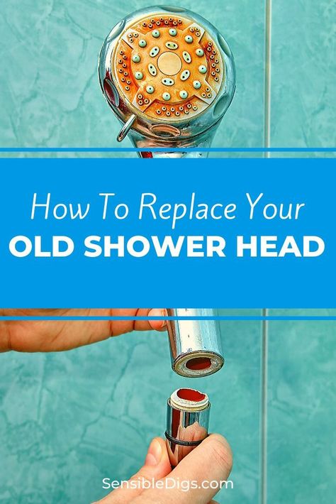 Replacing a shower head is super easy, even if you've never done it before and have no plumbing or DIY experience. Our handy step-by-step guide shows you exactly how in 8 simple steps. #showerideas #showerremodel #showerfaucet #showerheads #showering #bathroomideas #homerenovationideas Shower Fixtures, Copper Diy, Pipe Shelves, Copper Pipe, Shower Remodel, House Projects, Shower Faucet, Shower Head, Inspired Homes