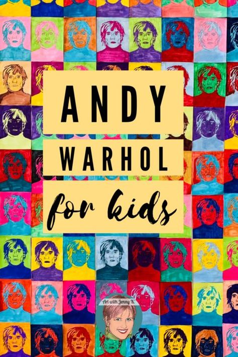 Warhol Soup Cans, Andy Warhol Inspired Art, Andy Warhol Pictures, Warhol Soup, Andy Warhol Portraits, Pop Art Andy Warhol, Warhol Paintings, Art With Jenny K, Andy Warhol Inspired