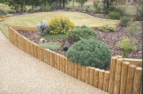 Tree Base Landscaping, Garden On Slope, Front Yard Retaining Wall, Yard Retaining Wall, Garden Creek, Sitting Garden, Outdoor Tortoise Enclosure, Rock Retaining Wall, Outdoor Enclosure