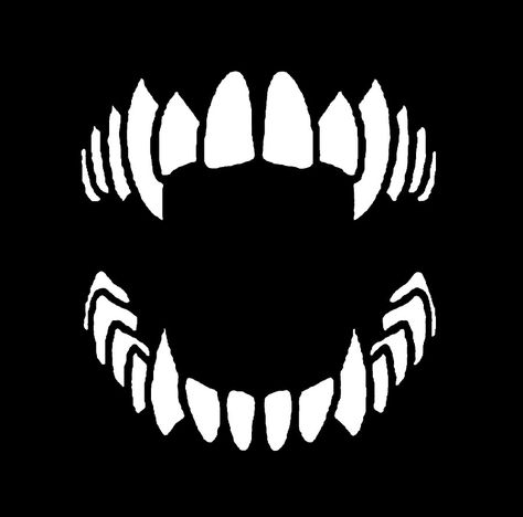 Vamp Teeth Tattoo, Vampire Teeth Tattoo Simple, Vampire Stake Tattoo, Sharp Teeth Tattoo, How To Draw Sharp Teeth, Vampire Fangs Drawing, Vampire Teeth Art, Fangs Pfp, Bite Mark Drawing