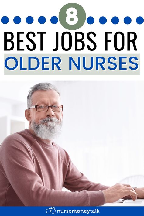 Are you an older nurse who is looking for a job? Here are 8 of the best jobs for older or aging nurses. #nursejobs #nursecareers Nursing Jobs From Home, Nurse Paralegal, Remote Nursing Jobs, Nurse Consultant, Triage Nursing, Nurse Career, Nurse Money, Nurse Notes, Retirement Activities