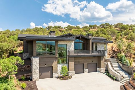 Stunning Mountain Contemporary Home In Red In Heber City, Utah, United States For Sale (14227474) Utah House Exterior, Mountain Contemporary Home, Utah House, Bath House, Contemporary Home, Custom Home, Salt Lake City, Contemporary House, House For Sale