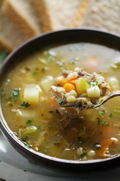 There’s nothing better than a hearty bowl of Scotch broth. Delicious, traditional Scotch broth is the best for using up leftover lamb and getting the most out of your lamb roast. This is a family recipe so everything is from scratch. Bones and all are simmered for hours to make a stock full of flavour. Scotch Broth Soup, Heart Soup, Scotch Broth, Leftover Lamb, Scottish Dishes, Bones And All, Scottish Recipes, Lamb Roast, Broth Recipes