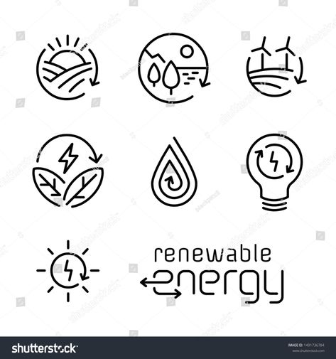 Renewable energy line icon logo set. #Ad , #Affiliate, #line#energy#Renewable#set Renewable Energy Logo, Line Icon Logo, Simple Sketches, Energy Logo, Logo Set, Sketches Easy, Line Icon, Renewable Energy, Flyer Template