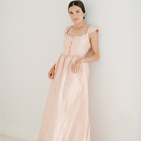 Custom Markarian Pink Silk Dupioni Gown Silk Dupioni Dress, Dupioni Silk Dress, White Silk Dress, Silk Dupioni, Corset Midi Dress, Wedding Dress Train, Floral Gown, Satin Gown, Pink Silk